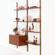 Teak modular shelving unit, Danish design, 1960s, made in Denmark