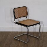 Cesca chair in tubular metal and cane 1970
