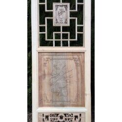 Carved wooden door - From screen to sliding doors.