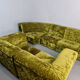 Canapé modulaire design vintage velours vert 'Groovy 70s'