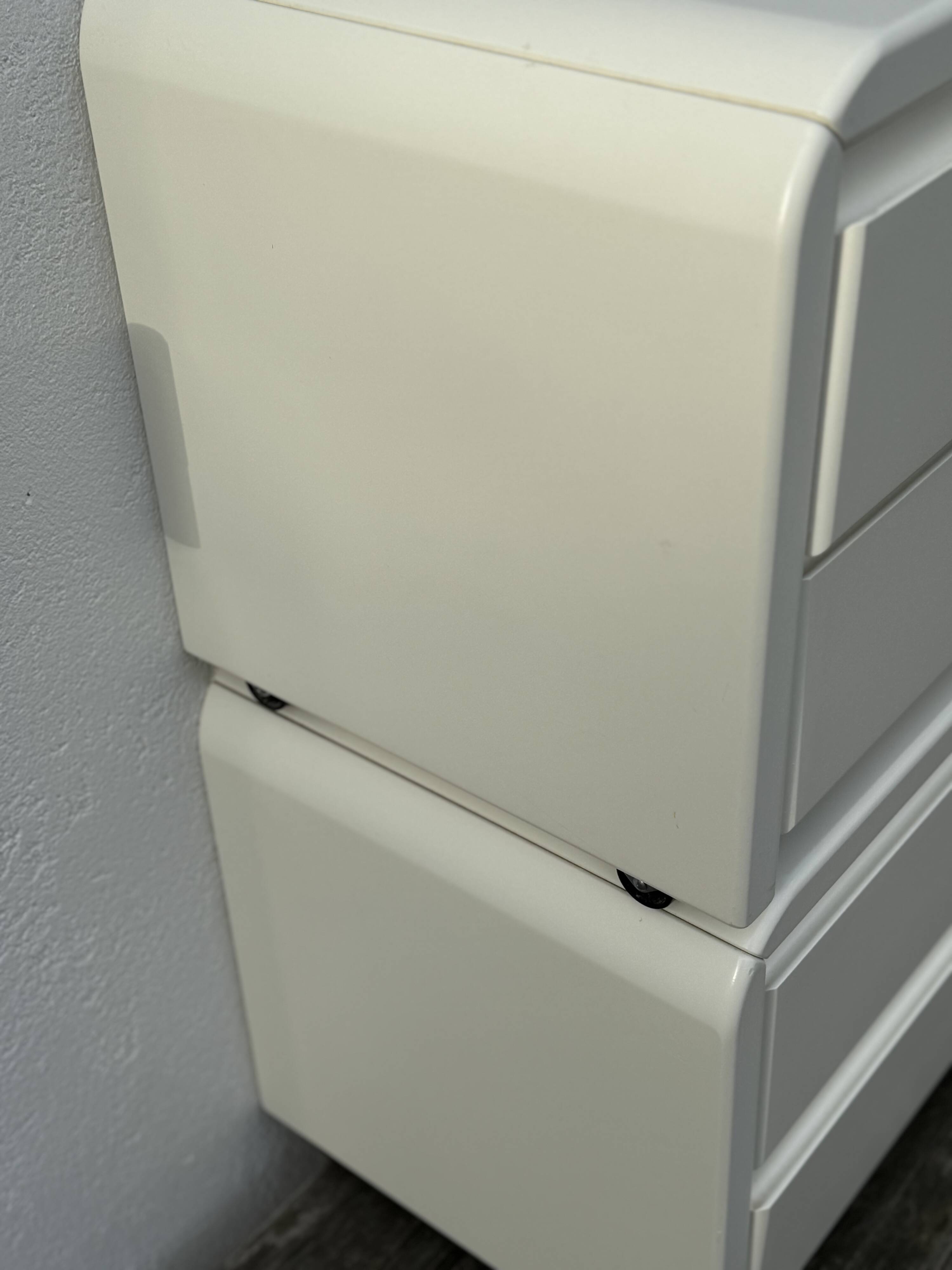Pair of Space Age Laquered Night Stands