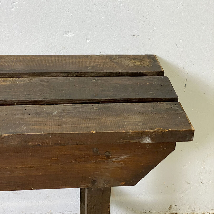 Old farm bench