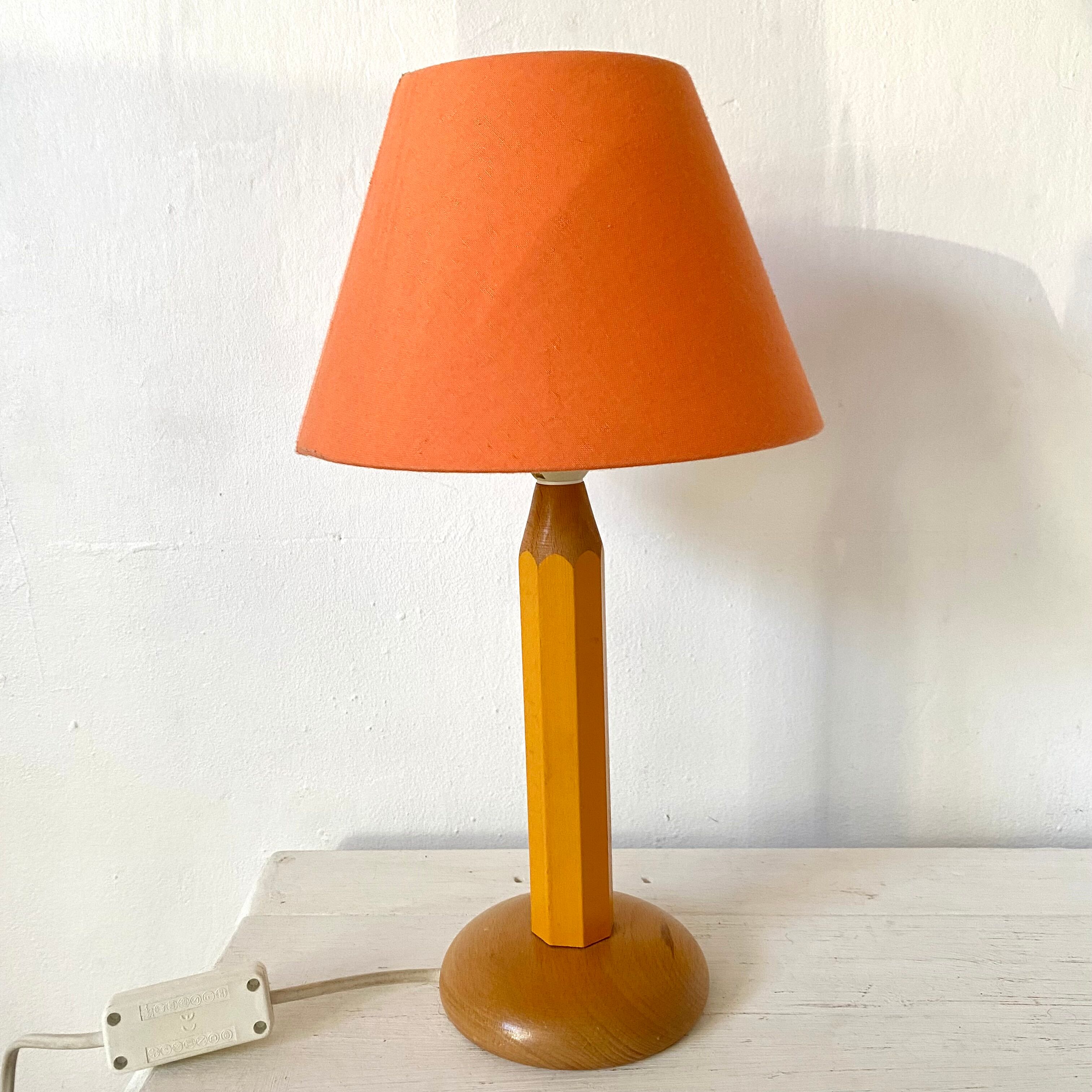 Vintage pencil lamp child