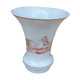 Vase en opaline motifs en grisaille rouge Chasse au Sanglier