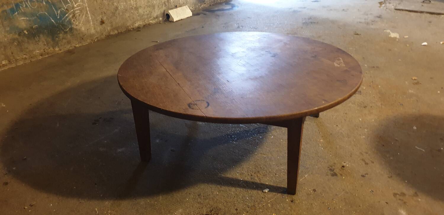 Solid oak coffee table