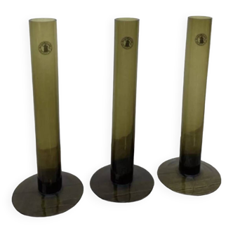 Green glass soliflores