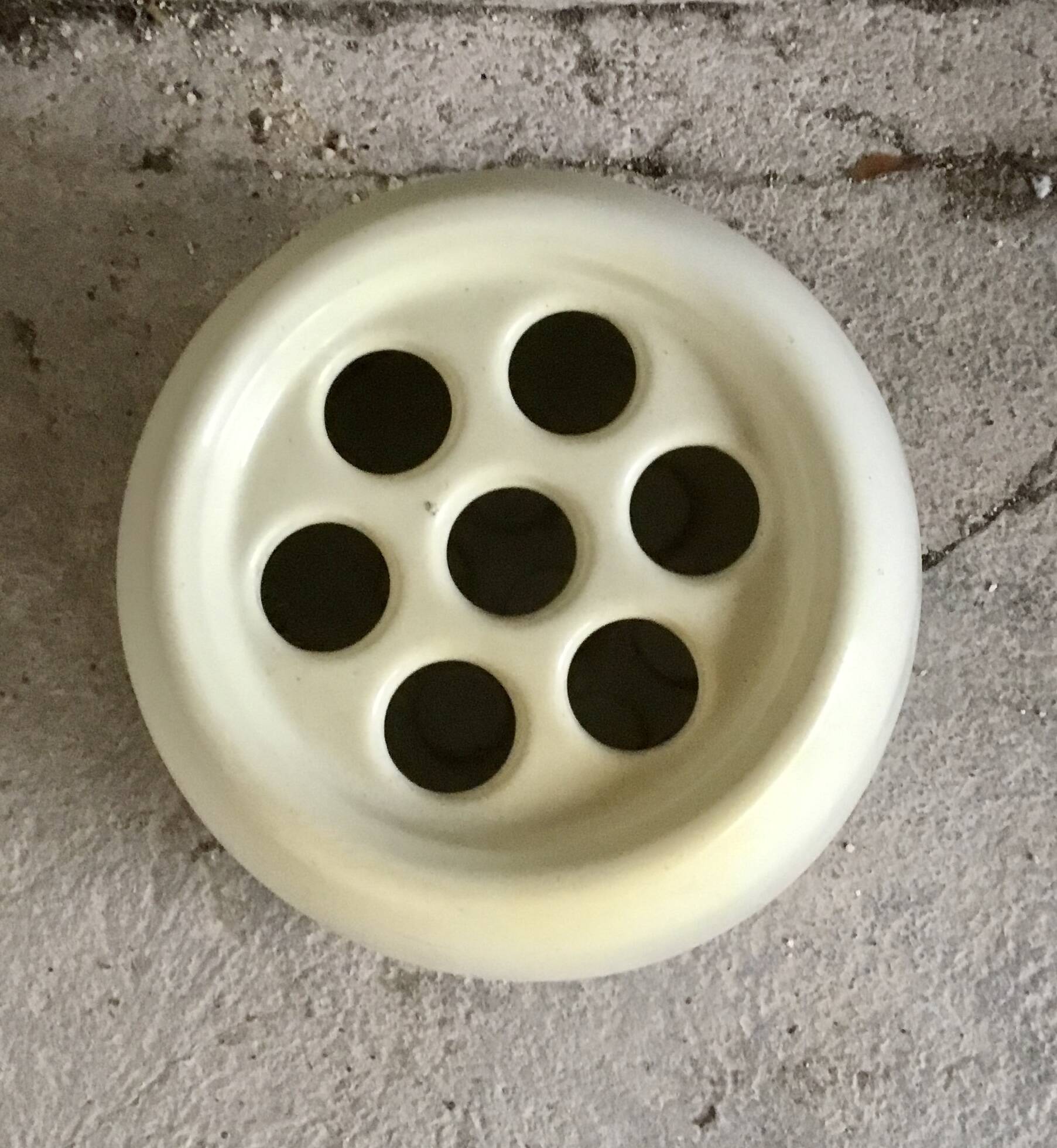 Cattaneo moulded plastic umbrella stand - space age design - Italy