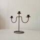 Vintage brutalist chandelier in wrought iron