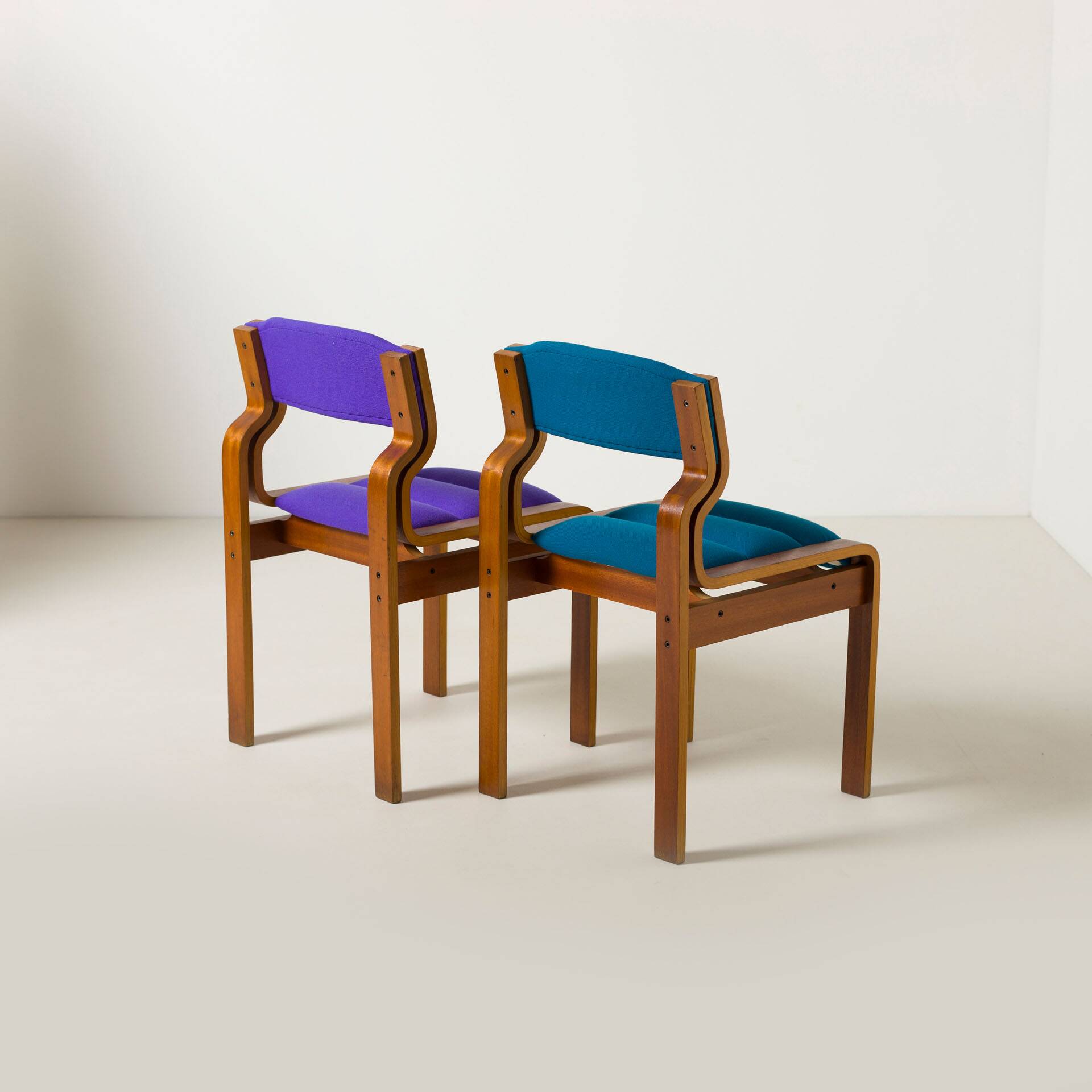 Set of 4 dining chairs by Jan Bocan / Zbynek Hrivnac / Ludvik Volak, 1970s.