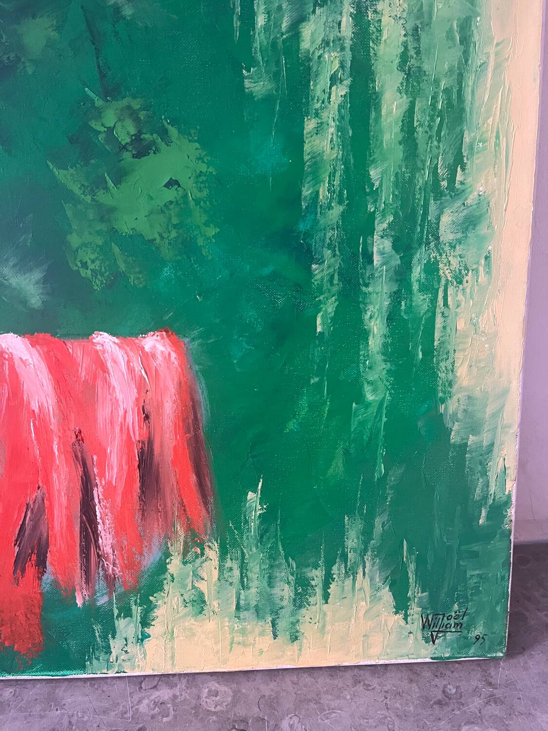 Modern still life with lemons, signed William Joël 95