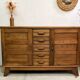 Buffet Sideboard René Gabriel patina 40 50 Vintage Compass Foot