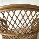 Vintage rattan armchair