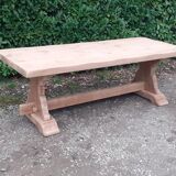 Monastery table solid oak raw wood