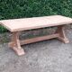 Monastery table solid oak raw wood