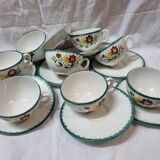 8 coffee cups Lunéville from 1940/50