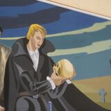 Gouache illustration art dramatiques signée Masqueliez 1956