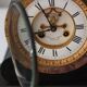 Old notary clock brocot movement and pendulum 2 bulbs 19th