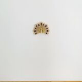 Ensemble de 2 appliques murales en verre cristal en forme de paon de Palwa