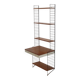 Etagere/bureau autopotante en teck, string design 1960