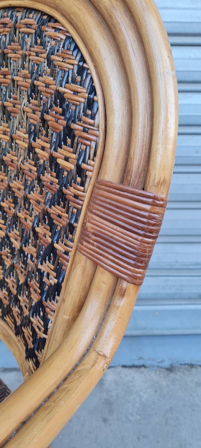 Rattan armchair 1960