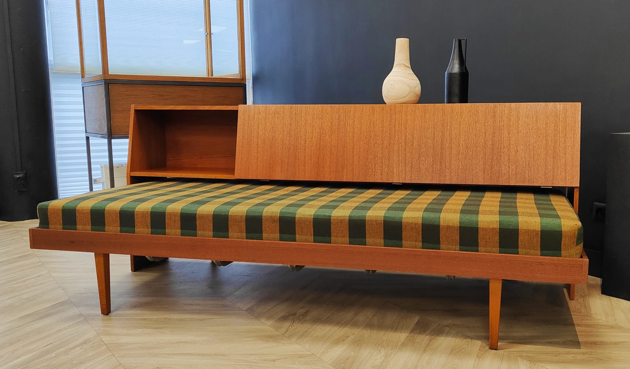 Mid century sofa bed, vintage - daybed, sofa