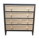 Painted wood chest of drawers
