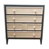 Painted wood chest of drawers