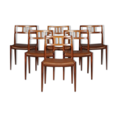 Set of 6 Chairs Dining Niels O. Møller rosewood