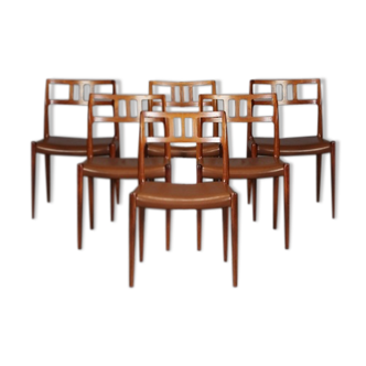 Set of 6 Chairs Dining Niels O. Møller rosewood