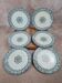 Set of 6 flat plates Badonviller – "oriental" model