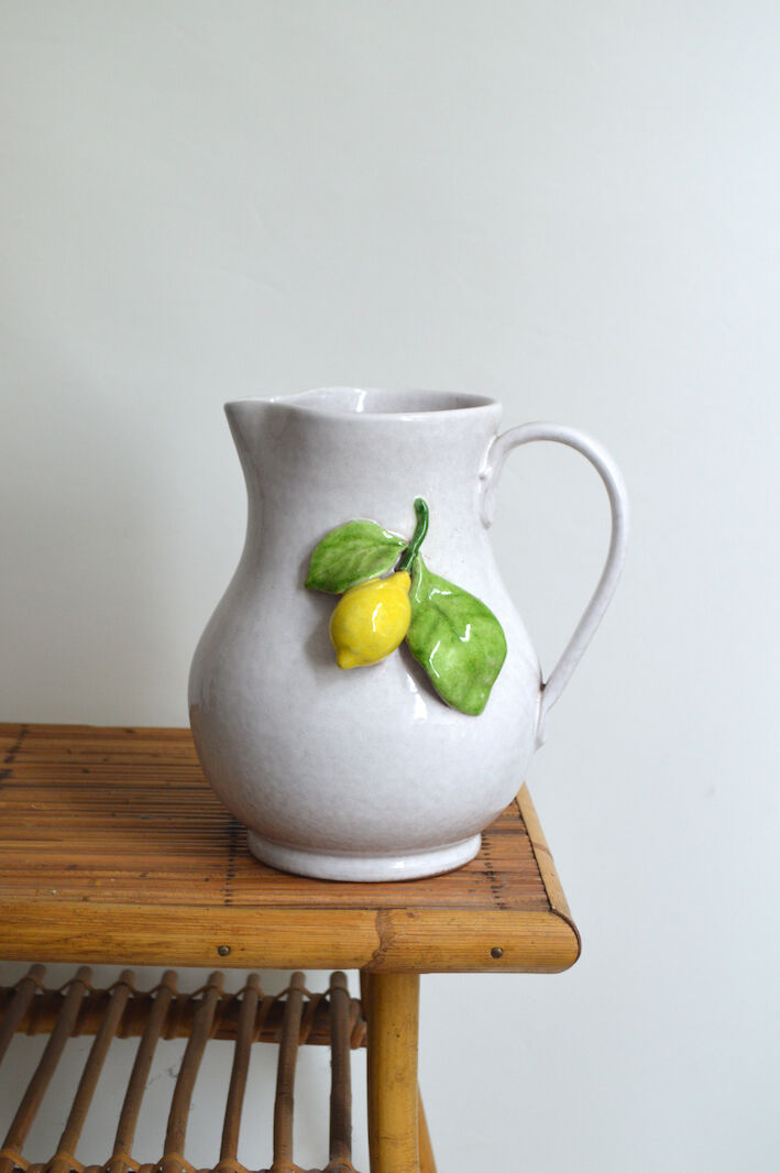 Carafe Citron en barbotine