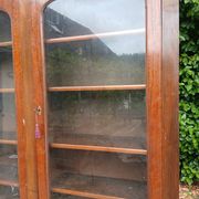 Large walnut shop library from the late 19th century.