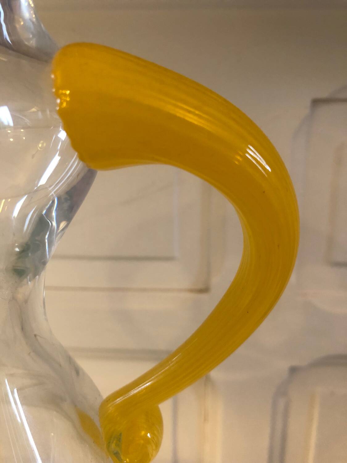 Glass bust of a woman by Kjell Engman 1990
