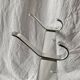 Vintage anodized aluminum wall coat rack - 3 hooks