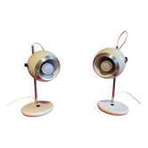 Pair of Eye-Ball lamps, "Aluminor", 1970s