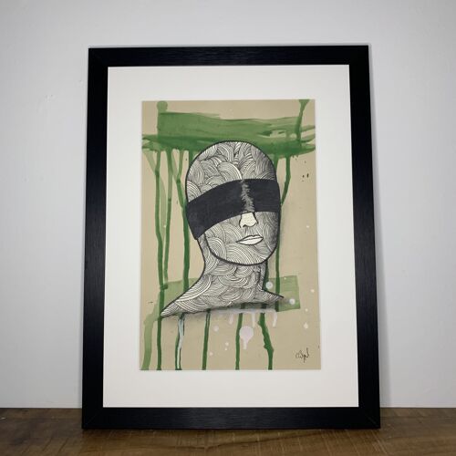 Collage 'untitled' de la série 'blindfolded'