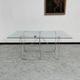 Dining table with folding base by Max Sauze Studio, France, 1970s