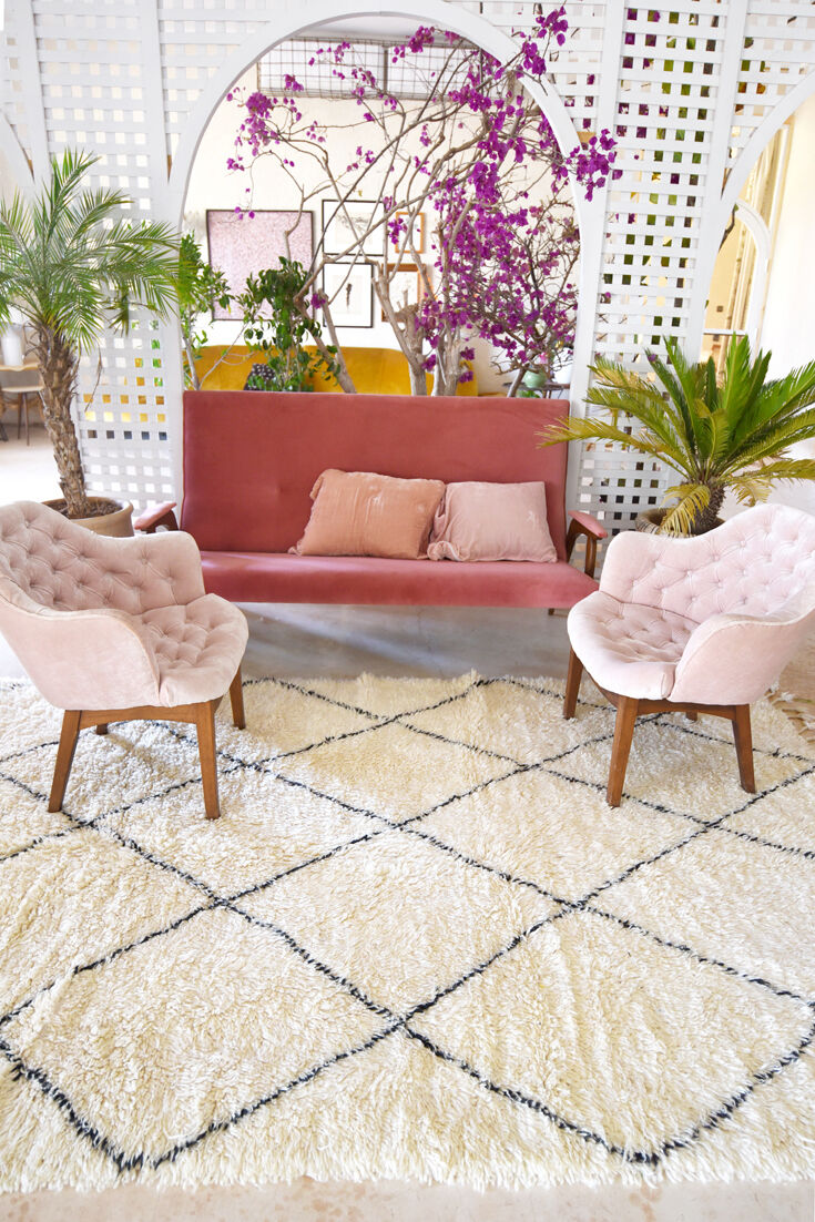 Tapis beni ourain 177x284cm