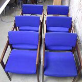 Set of #6 rudolf glatzel diningchairs (armrest). model emt0030