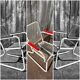 Vintage chair in steel wire on sled base, 1970s