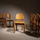 Six Chairs in Alder Wood by Rainer Daumiller | Denmark 1980s