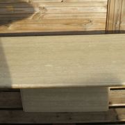 Travertine coffee table