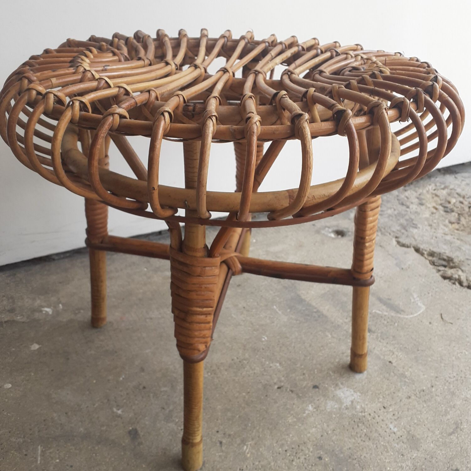 Rattan stool