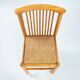 2 vintage chairs in pinewood with braided seat, 1970s