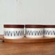 Sets of Swedish herring pots in ceramic and teak by Asa Lindberg for Sagaform, 2000s, set of 4.