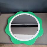 Plastic flower mirror by Finnish designer Makisen Kuvastin