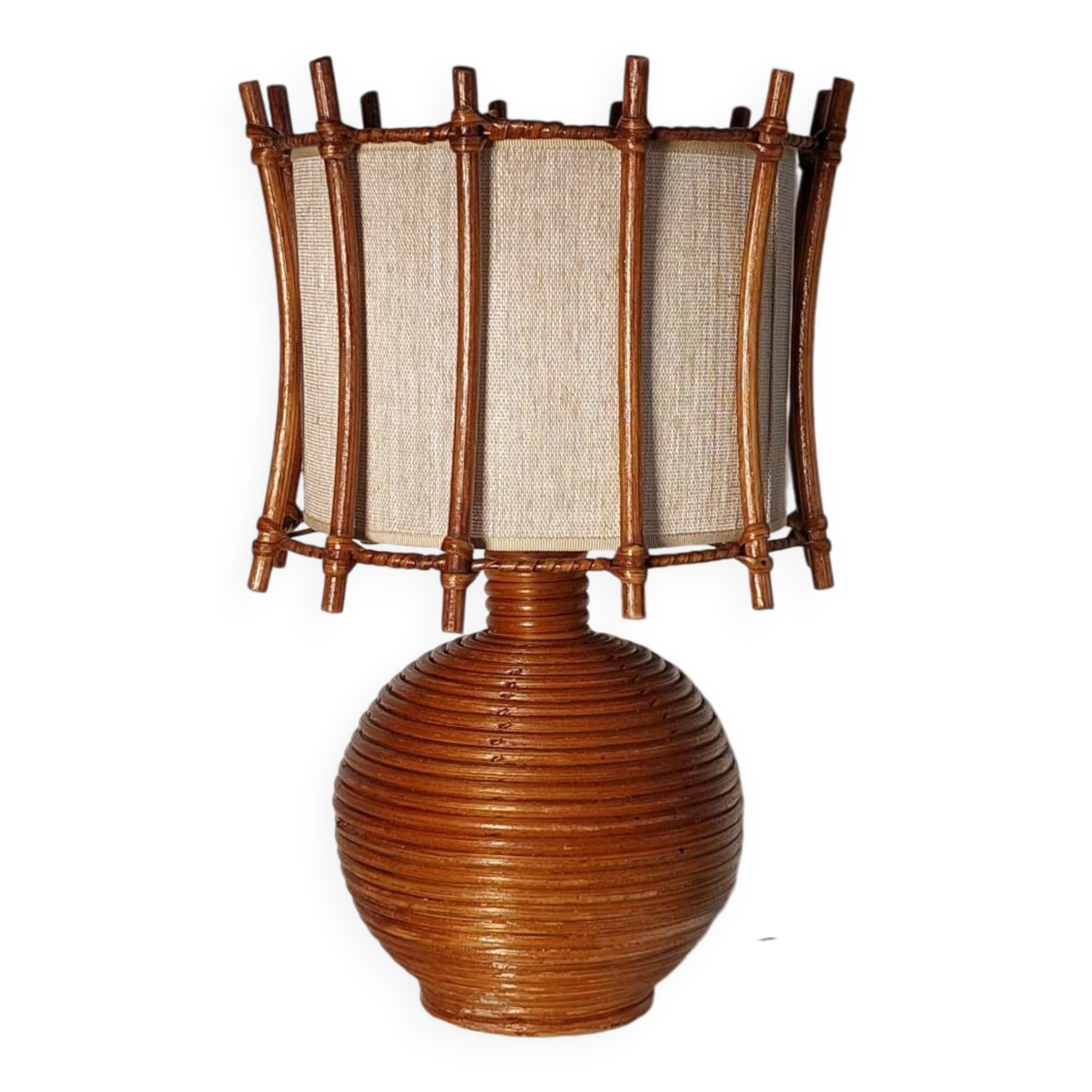 Rattan lamp