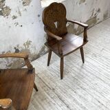 Pair of Savoyard armchairs
