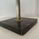 Vintage standing ashtray, 70's, golden metal, marble base