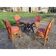 Vintage 1970s rattan garden furniture set